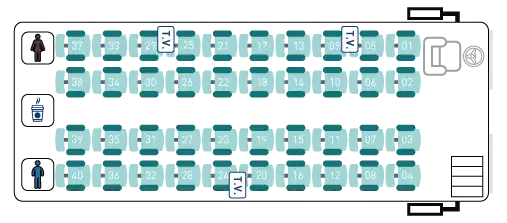 Viaja en Autobús 35 asientos